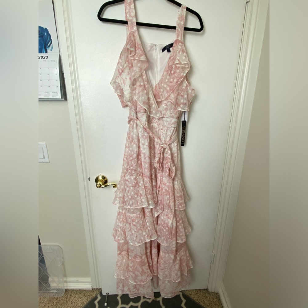 NWT -Rachel by Rachel Roy, 18W, maxi dress,color eggshell blush light pink/cream